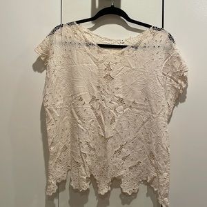 VINTAGE Eyelet Embroidered Blouse